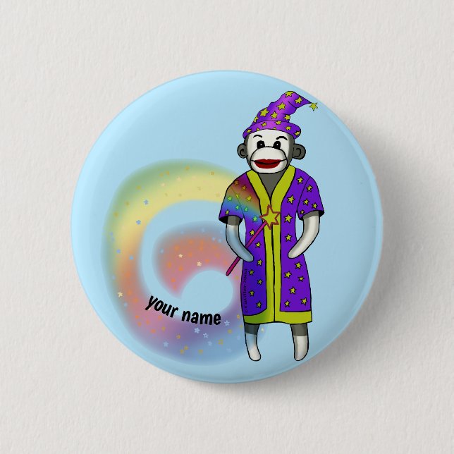Badge Rond 5 Cm Assistant Monkey (Devant)