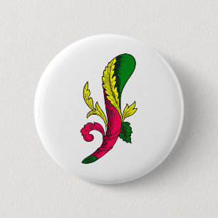 Badge Rond 5 Cm Asso di Bastoni