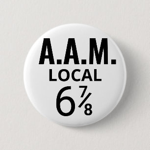 Badge Rond 5 Cm Association fusionnée de morons trois stéroïdes