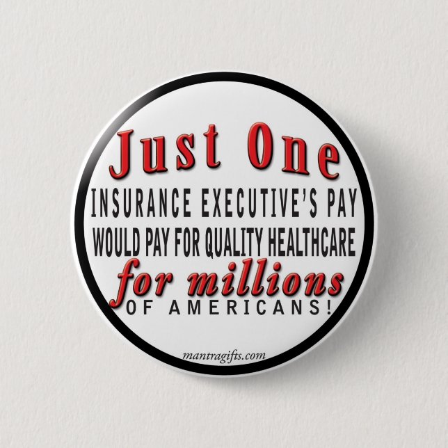 Badge Rond 5 Cm Assurance maladie de qualité pour tout le bouton (Devant)