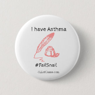 Badge Rond 5 Cm Asthme #Escargot