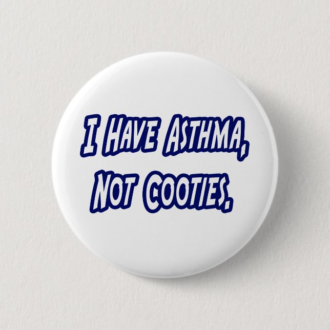 Badge Rond 5 Cm Asthme...Pas des cotés (Devant)