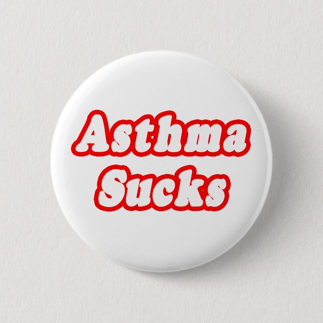 Badge Rond 5 Cm Asthme Sucre (Devant)