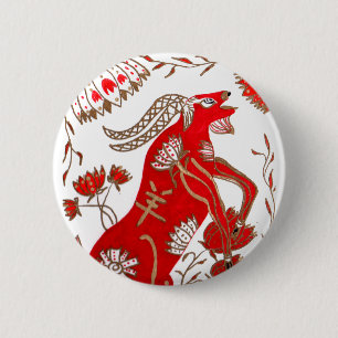 Badge Rond 5 Cm Astrologie chinoise de moutons