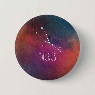 Badge Rond 5 Cm Astrologie du Taurus