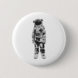 Badge Rond 5 Cm Astronaut