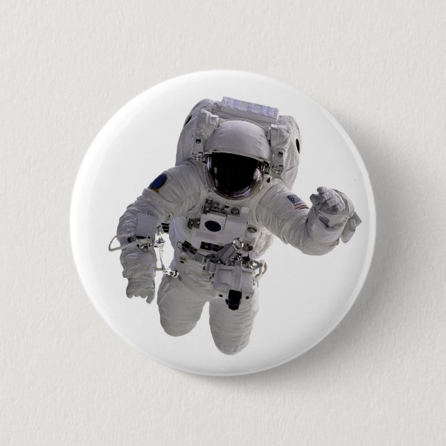 Badge Rond 5 Cm Astronaute (Devant)