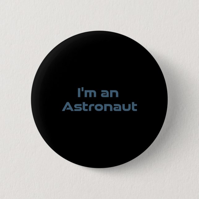 Badge Rond 5 Cm Astronaute de Surf Vague Rétro de l'Espace Drôle C (Devant)