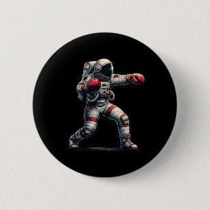 Badge Rond 5 Cm Astronaute Muay Thai Boxe Kickboxing Enfants Homme