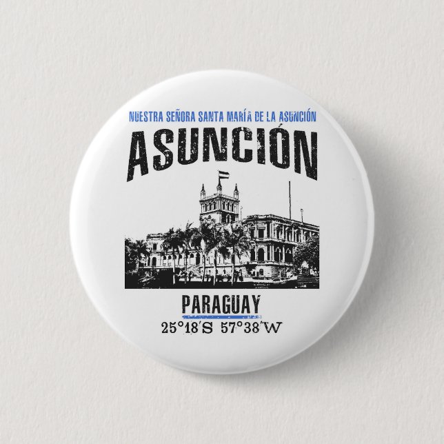 Badge Rond 5 Cm Asunción (Devant)