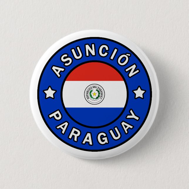 Badge Rond 5 Cm Asunción Paraguay (Devant)