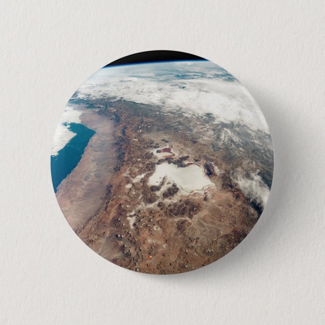 Badge Rond 5 Cm Atacama Desert And Salt Flats Dans Les Andes (Devant)