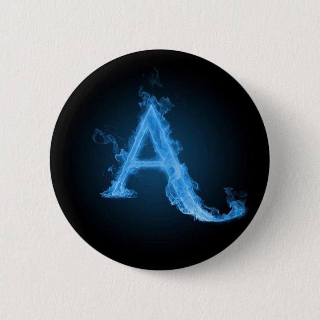 Badge Rond 5 Cm Athée bleu A (Devant)