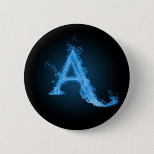 Badge Rond 5 Cm Athée bleu A