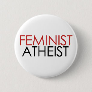 Badge Rond 5 Cm Athée féministe