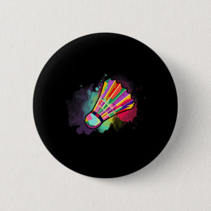 Badge Rond 5 Cm Athlète Hommes Femmes Enfants Navette Badminton Co