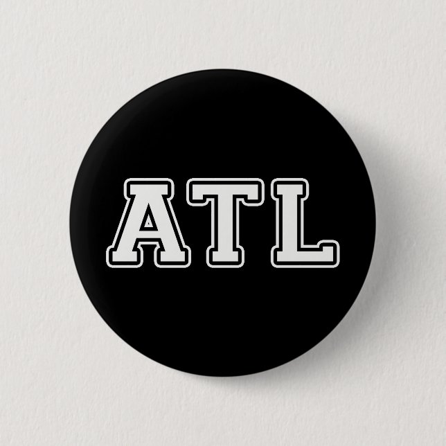 Badge Rond 5 Cm Atlanta Géorgie (Devant)