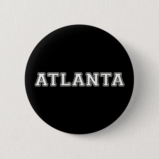 Badge Rond 5 Cm Atlanta Géorgie (Devant)