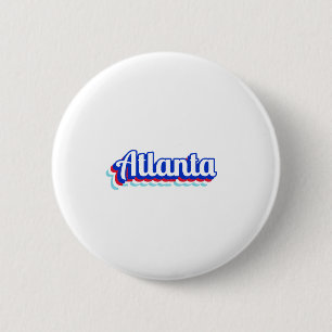 Badge Rond 5 Cm Atlanta vintage