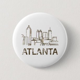 Badge Rond 5 Cm Atlanta vintage