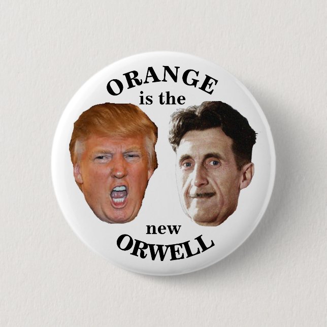 Badge Rond 5 Cm Atout et Orwell (Devant)