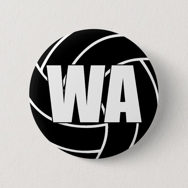 Badge Rond 5 Cm Attaque à l'aile de netball WA (Devant)