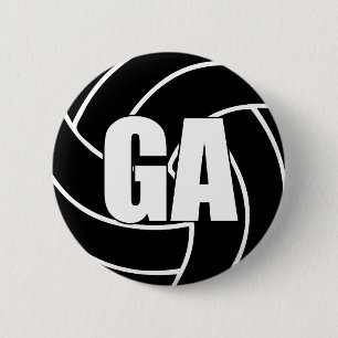 Badge Rond 5 Cm Attaque aux objectifs de netball GA