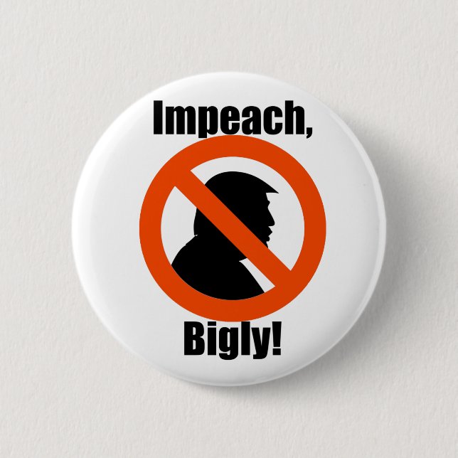 Badge Rond 5 Cm Attaquez la protestation d'atout de Bigly (Devant)