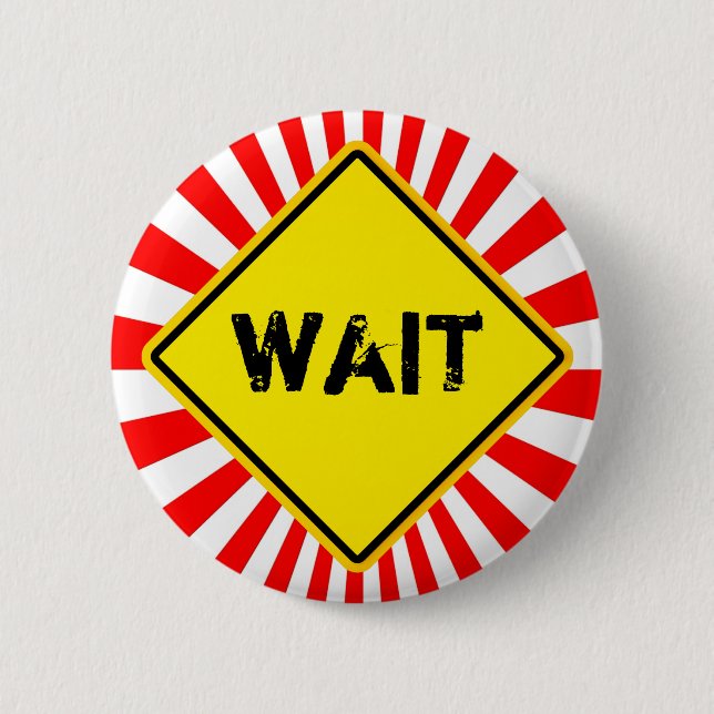 Badge Rond 5 Cm attendre (Devant)