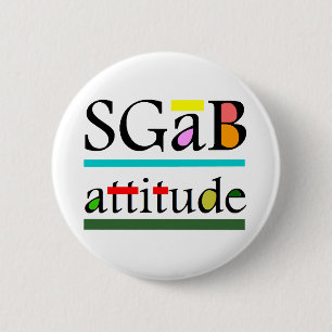 Badge Rond 5 Cm Attitude de sgab