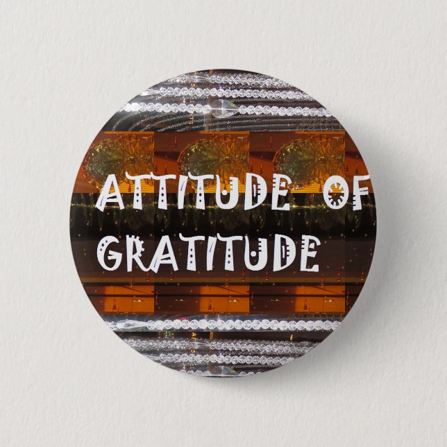 Badge Rond 5 Cm ATTITUDE des mots de sagesse des textes de (Devant)