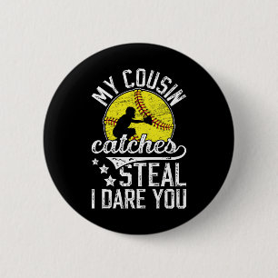 Badge Rond 5 Cm Attrapeur doux drôle Cousin d'un attrapeur doux