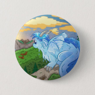 Badge Rond 5 Cm Au delà de la montagne de dragon de la terre