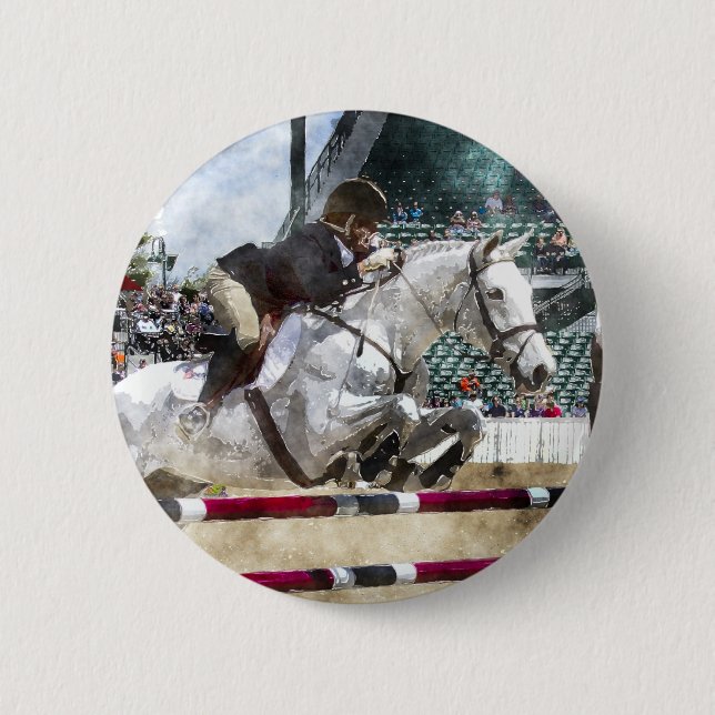 Badge Rond 5 Cm Au-dessus de sauter facile d'exposition de (Devant)