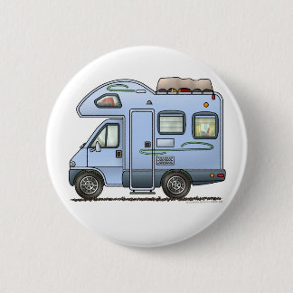 Badge Rond 5 Cm Au-dessus du bouton du campeur rv de cabine