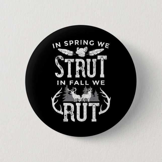 Badge Rond 5 Cm Au Printemps Nous Avons Commencé À L'Automne Nous  (Devant)