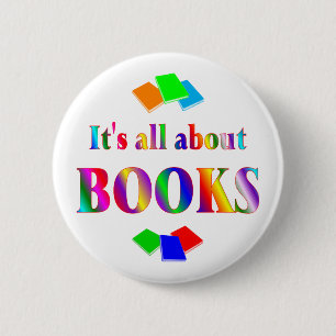 Badge Rond 5 Cm Au sujet des livres