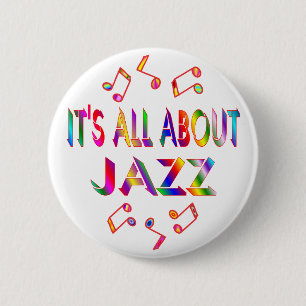Badge Rond 5 Cm Au sujet du jazz