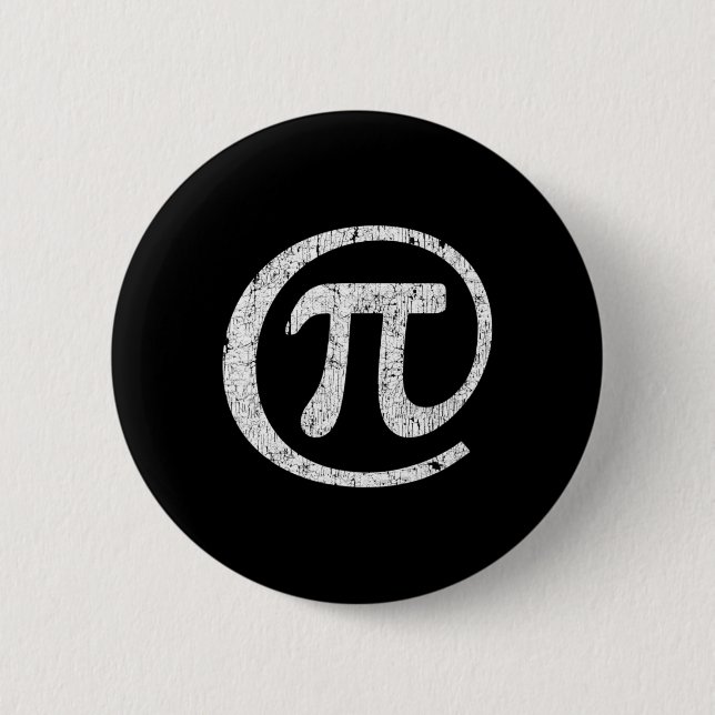 Badge Rond 5 Cm Au symbole Pi @ Math Geek Jour Pi (Devant)