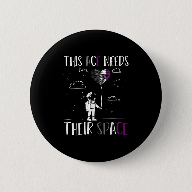 Badge Rond 5 Cm Auality Pride Funny Aual Pride Espace Ace Aua (Devant)