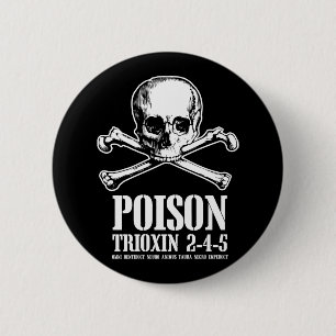 Badge Rond 5 Cm Aube de Trioxin 3-4-5 de zombi de poison des morts