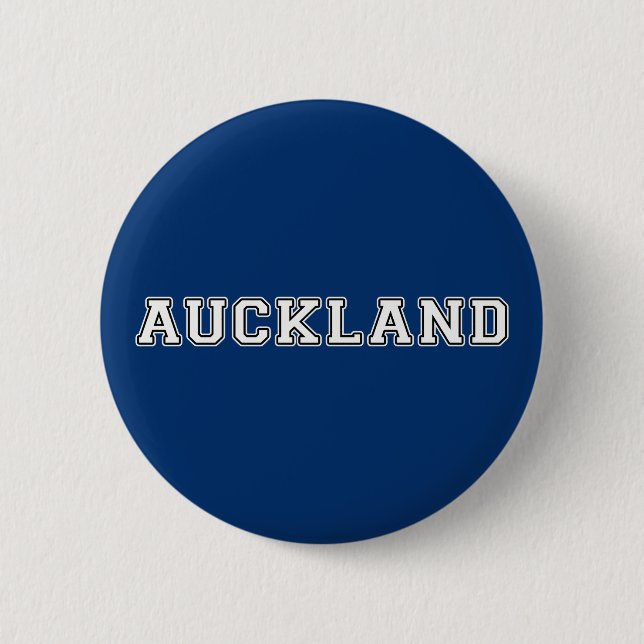 Badge Rond 5 Cm Auckland Nouvelle-Zélande (Devant)