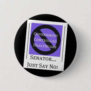 Badge Rond 5 Cm Aucun bouton commandé de soins de santé de