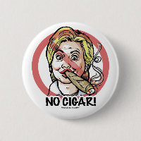 Aucun bouton d'Anti-Hillary de cigare