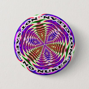 Badge Rond 5 Cm aucun bouton d'armes nucléaires