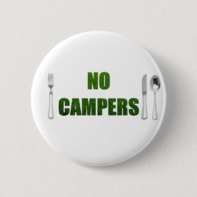 Badge Rond 5 Cm Aucun bouton de campeurs (Devant)