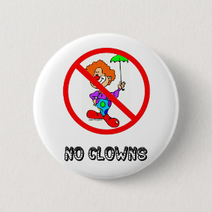 BADGE ROND 5 CM AUCUN BOUTON DE CLOWNS