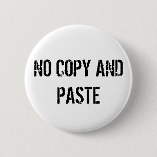 BADGE ROND 5 CM AUCUN BOUTON DE PÂTE DE COPIE