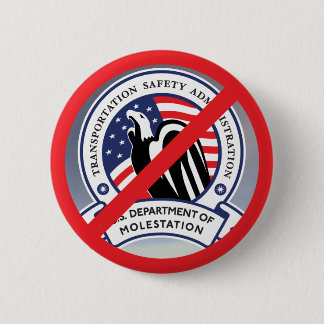 Badge Rond 5 Cm Aucun bouton de TSA