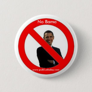 Badge Rond 5 Cm Aucun bouton d'Obama